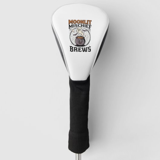 Heksenmaanmaan Miskchief Halloween Golfheadcover (Voorkant)