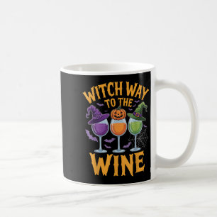 Heksenmanier naar de wijn Coven Cauldron Halloween Koffiemok
