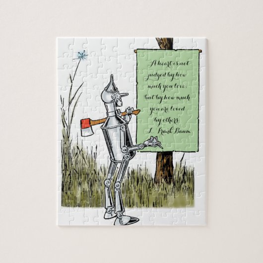 Heksenmeester van Oz, Tinman leest bord Legpuzzel (Verticaal)