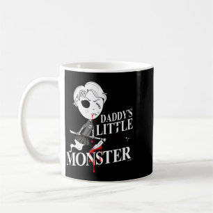 Heksenmeisje Zwarte Boze Kat Papa's Monster Koffiemok