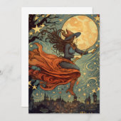 Heksenmiddernachtvliegtuig Kaart (Voorkant / Achterkant)