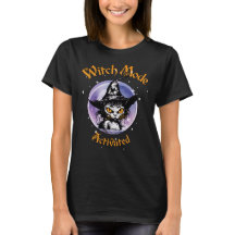 Heksenmodus geactiveerd  Halloween Cat T-shirt
