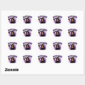 ✨ Heksenmodus Geactiveerd Halloween Zegging 🧙 Ronde Sticker (Vel)