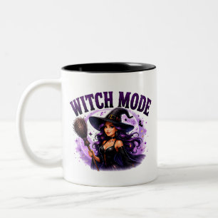 ✨ Heksenmodus Geactiveerd Halloween Zegging 🧙 Tweekleurige Koffiemok