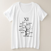 Heksenmonument Grote Maat T-shirt (Design voorkant)