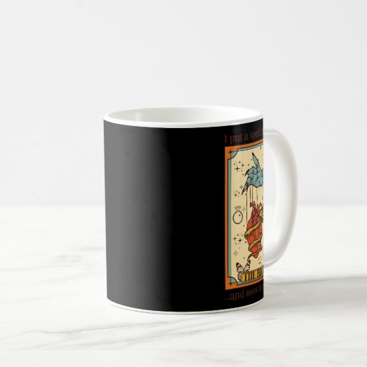 Heksenmystieke grappige bruid en bruidegom Ik zet Koffiemok (Voorkant rechts)