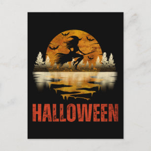 HEKSENNACHT OP HALLOWEEN BRIEFKAART