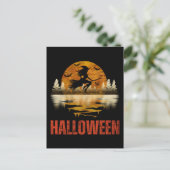 HEKSENNACHT OP HALLOWEEN BRIEFKAART (Staand voorkant)