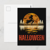 HEKSENNACHT OP HALLOWEEN BRIEFKAART (Voorkant / Achterkant)