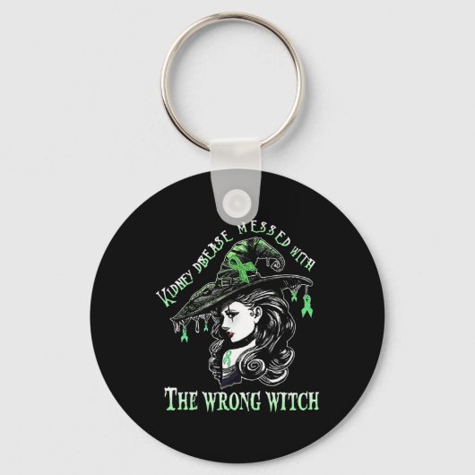 Heksennierziekte verstopt met de verkeerde heks sleutelhanger (Voorkant)