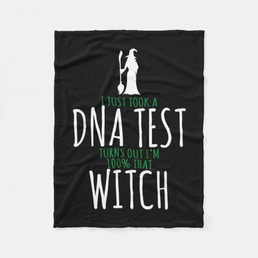 Heksenontwerp - 100% die heks - grappig Halloween Fleece Deken (Voorkant)