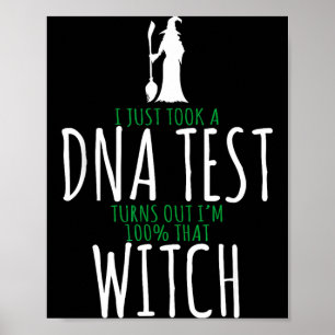 Heksenontwerp - 100% die heks - grappig halloween poster