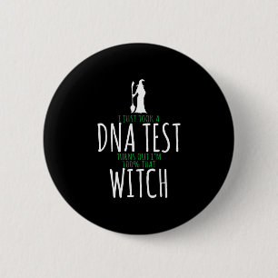Heksenontwerp - 100% die heks - grappig Halloween  Ronde Button 5,7 Cm