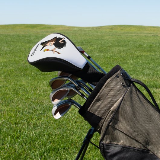 Heksenontwerp Golfheadcover (Insitu)