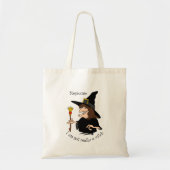 Heksenontwerp Halloween Trick Or Treat Tote Bag (Voorkant)