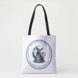 Heksenontwerp: Witching You a Happy Halloween Tote Bag