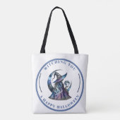 Heksenontwerp: Witching You a Happy Halloween Tote Bag (Achterkant)