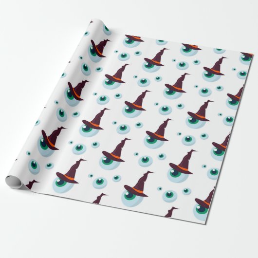 Heksenoogpatroon Cadeaupapier (Uitgerold)