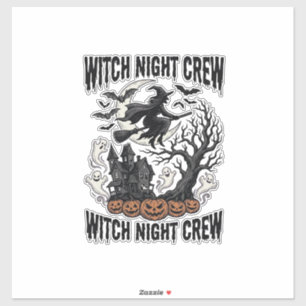 Heksenoverhemd Hekserij Halloween Grafisch_ Sticker
