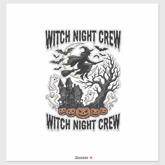 Heksenoverhemd Hekserij Halloween Grafisch_ Sticker (Vel)