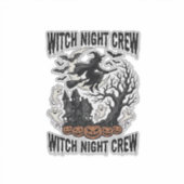 Heksenoverhemd Hekserij Halloween Grafisch_ Sticker (Voorkant)