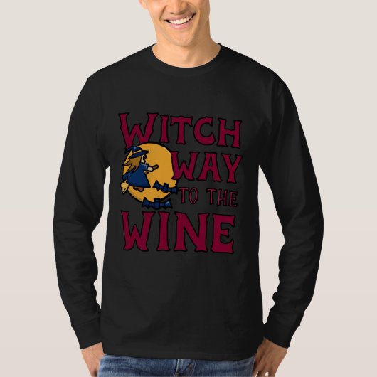 heksenpad naar de wijn 19 t-shirt (Voorkant)