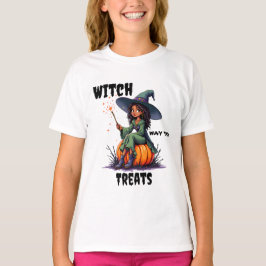 Heksenpad naar traktaties! Halloween T-shirt