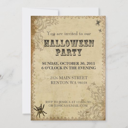 heksenpartij kaart (Achterkant)