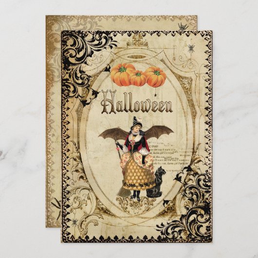 heksenpartij kaart (Voorkant / Achterkant)