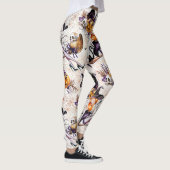 Heksenpatroon Halloween Leggings (Rechts)