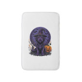 Heksenpomp Halloween Hond Vector Afbeelding Badmat (Voorkant Verticaal)