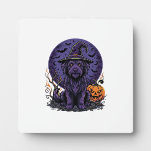 Heksenpomp Halloween Hond Vector Kunst Fotoplaat