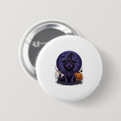 Heksenpompdog Halloween Vector Kunst Ronde Button 5,7 Cm (Voorkant /achterkant)