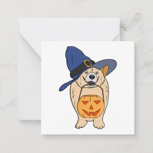 Heksenpompierhond Notitiekaartje (Voorkant)