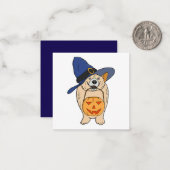 Heksenpompierhond Notitiekaartje (Voorkant / Achterkant in situ)