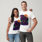 Heksenpompoen Clipar T-shirt (Unisex)