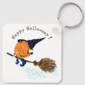 Heksenpompoen Halloween Sleutelhanger (Achterkant)