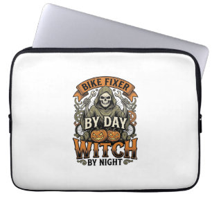 Heksenreparatie Fietsen Vintage Halloween Fietsenm Laptop Sleeve