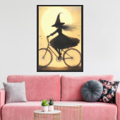 heksenrijfiets canvas afdruk (Insitu (Woonkamer))