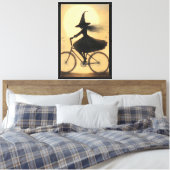 heksenrijfiets canvas afdruk (Insitu (Slaapkamer))