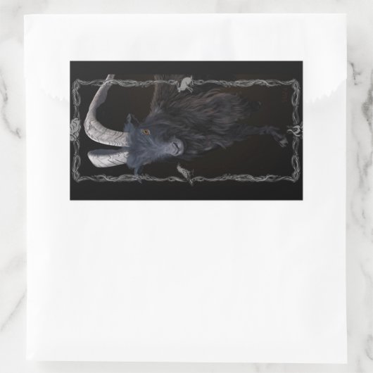 heksensabbat rechthoekige sticker (Tas)