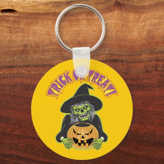 heksenschedel sleutelhanger (Voorkant)