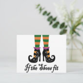heksenschoenen briefkaart (Staand voorkant)