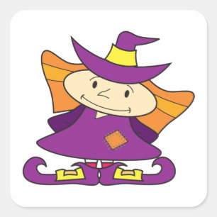 Heksensculptuur Vierkante Sticker
