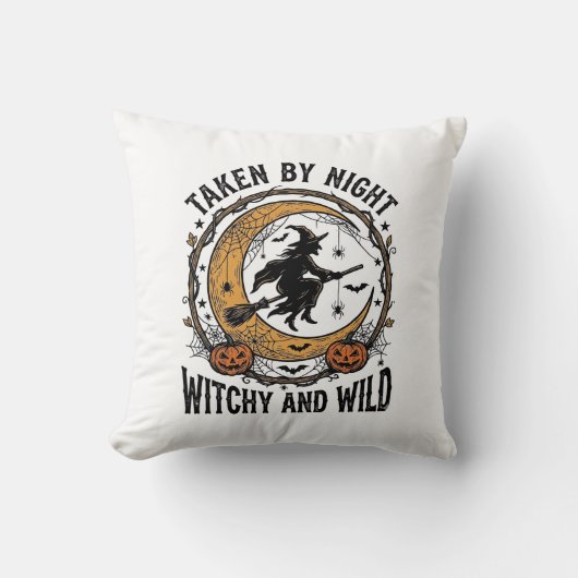 Heksenshirt uit de oude doos Heks Halloween-ontwer Kussen (Voorkant)