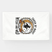 Heksenshirt uit het verleden Heks Halloween-ontwer Spandoek (Horizontaal)