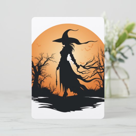 HEKSENSILHOUET [7] KAART (Staand voorkant)