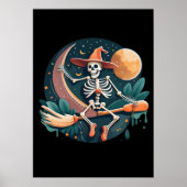 Heksenskelet Halloween Poster Wall Decor (Voorkant)