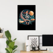 Heksenskelet Halloween Poster Wall Decor (Thuiskantoor)