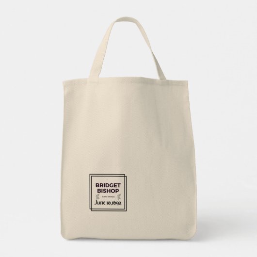 Heksentas Bridget Bishop 1692 Tote Bag (Achterkant)